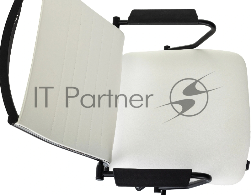 Кресло руководителя Бюрократ CH BALANCE белый экокожа крестов. металл черный