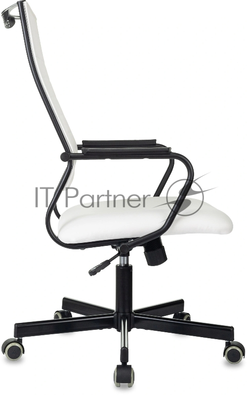 Кресло руководителя Бюрократ CH BALANCE белый экокожа крестов. металл черный