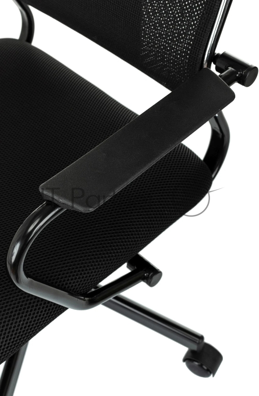 Кресло руководителя Бюрократ CH BALANCE черный экокожа крестов. металл черный