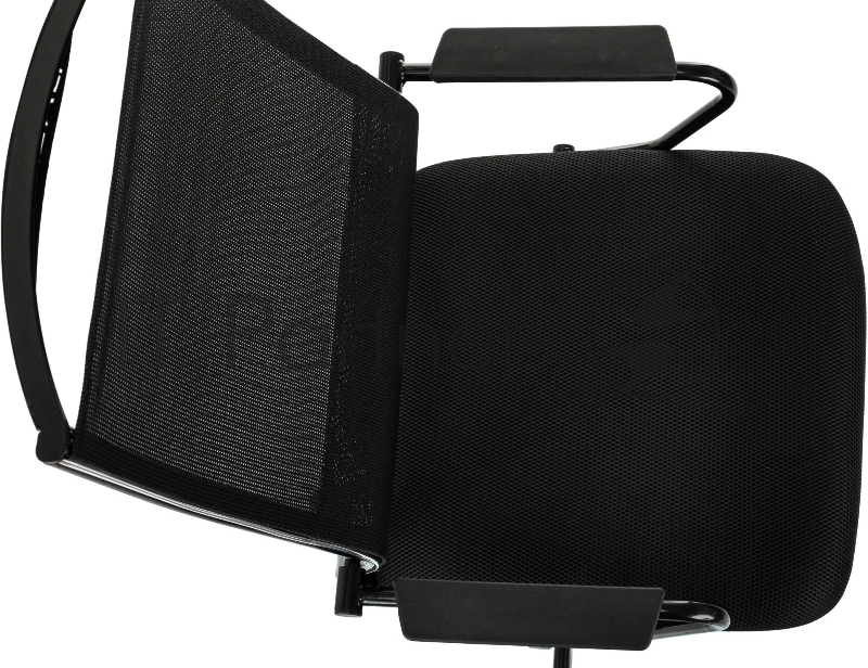 Кресло руководителя Бюрократ CH BALANCE черный экокожа крестов. металл черный