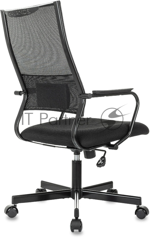 Кресло руководителя Бюрократ CH BALANCE черный экокожа крестов. металл черный