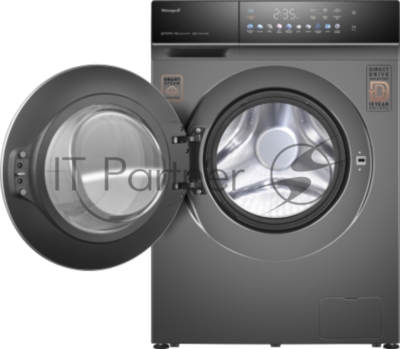 Стиральная машина Weissgauff WMD 62210 Direct Drive Touch Inverter Steam Grey