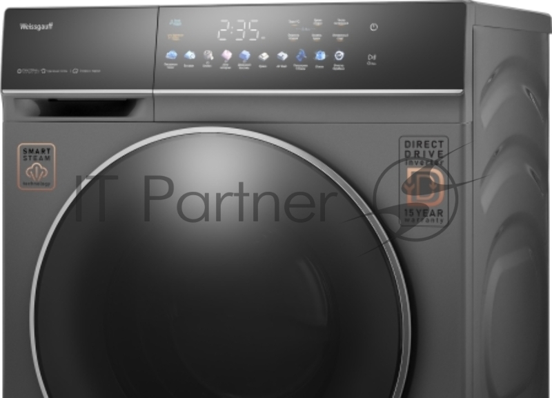 Стиральная машина Weissgauff WMD 62210 Direct Drive Touch Inverter Steam Grey