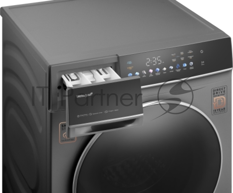 Стиральная машина Weissgauff WMD 62210 Direct Drive Touch Inverter Steam Grey