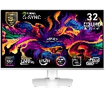 Монитор 31.5 MSI MPG 321URXW QD-OLED White (QD-OLED, 3840x2160, HDMI+HDMI+DP+Type C (90W), USB Hub, 0.03 ms, 178°/178°, 250 cd/m, 1500000:1, 240Hz, Pivot)