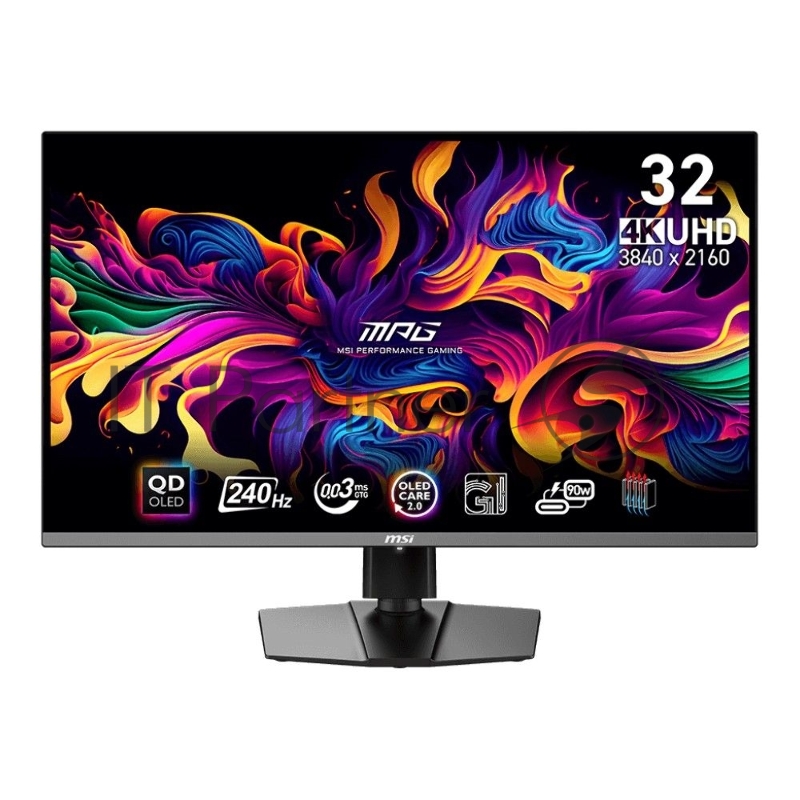 Монитор 31.5 MSI MPG 321URX QD-OLED Black (QD-OLED, 3840x2160, HDMI+HDMI+DP+Type C, 0.03 ms, 178°/178°, 250 cd/m, 1500000:1, 240Hz)