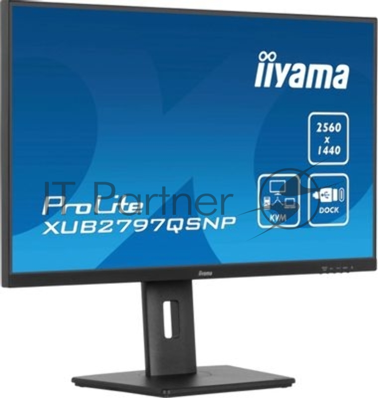 Монитор Iiyama 27 ProLite XUB2797QSNP-B1 черный IPS LED 16:9 HDMI M/M матовая HAS Piv 1300:1 300cd 178гр/178гр 2560x1440 100Hz DP Quad HD 2K (1440p) USB 6.1кг
