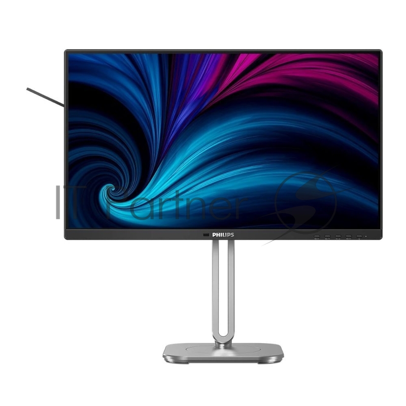 Монитор Philips 23.8 24B2U4301 черный IPS LED 4ms 16:9 HDMI M/M матовая HAS Piv 1000:1 300cd 178гр/178гр 1920x1080 120Hz DP FHD USB 4.37кг