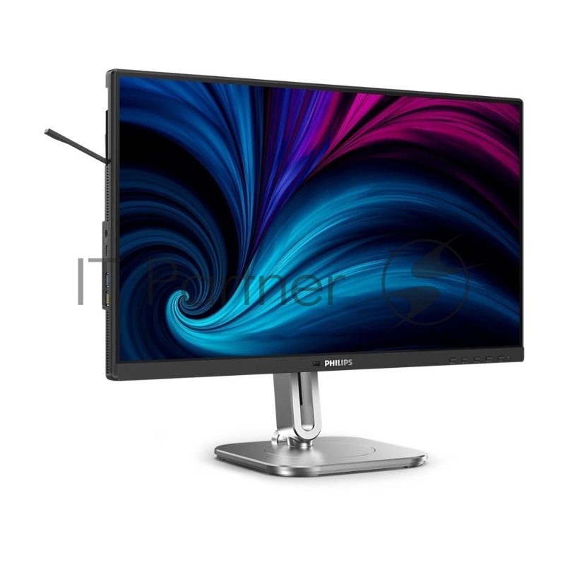 Монитор Philips 23.8 24B2U4301 черный IPS LED 4ms 16:9 HDMI M/M матовая HAS Piv 1000:1 300cd 178гр/178гр 1920x1080 120Hz DP FHD USB 4.37кг