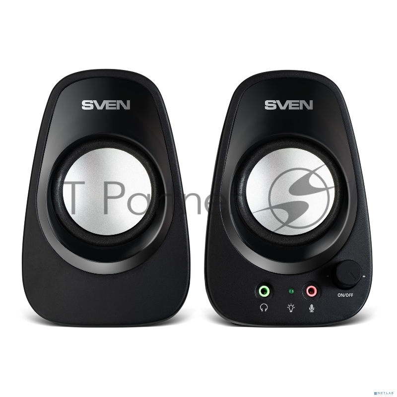 Колонки SVEN 190, 2.0, чёрный, USB, мощность 2x3 Вт(RMS)