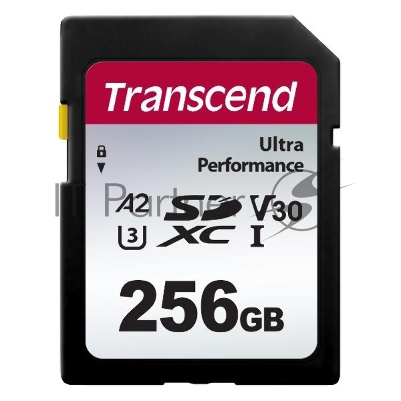 Флеш карта SDXC Transcend 340S, 256 Гб, UHS-I Class U3 V30 A2 (TS256GSDC340S)