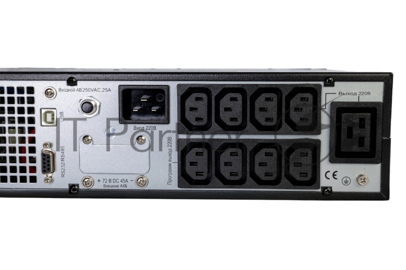 Источник бесперебойного питания Systeme Electric Smart-Save Online SRTSE 2 поколения 3000 ВА/Вт, 2U, 8 C13+1 C19, USB, RS-232, сухие контакты