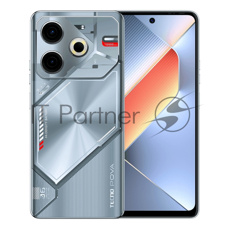 Смартфон Tecno POVA 6 Neo, 8/128Gb, серебристый
