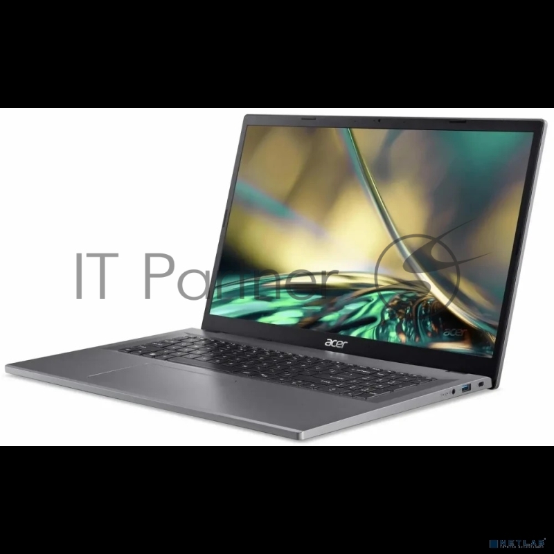 Ноутбук Acer Aspire 3 A317-55P-C3XL 17.3, IPS, Intel N100 0.8ГГц, 4-ядерный, 8ГБ LPDDR5, 512ГБ SSD, Intel UHD Graphics, без операционной системы, серебристый