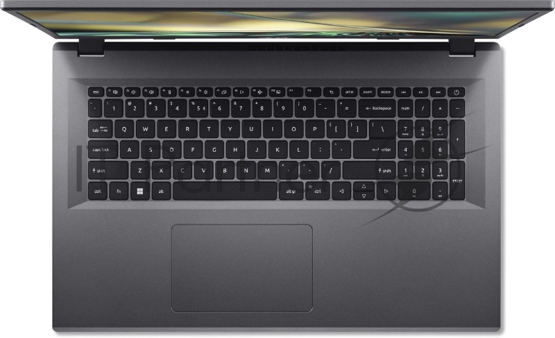 Ноутбук Acer Aspire 3 A317-55P-C3XL 17.3, IPS, Intel N100 0.8ГГц, 4-ядерный, 8ГБ LPDDR5, 512ГБ SSD, Intel UHD Graphics, без операционной системы, серебристый