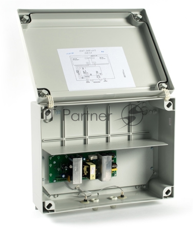 Источник бесперебойного питания Бастион СКАТ-2400 исп.5 (122), 24В, 4А, термостат 2х12Ач, защита АКБ, выхода