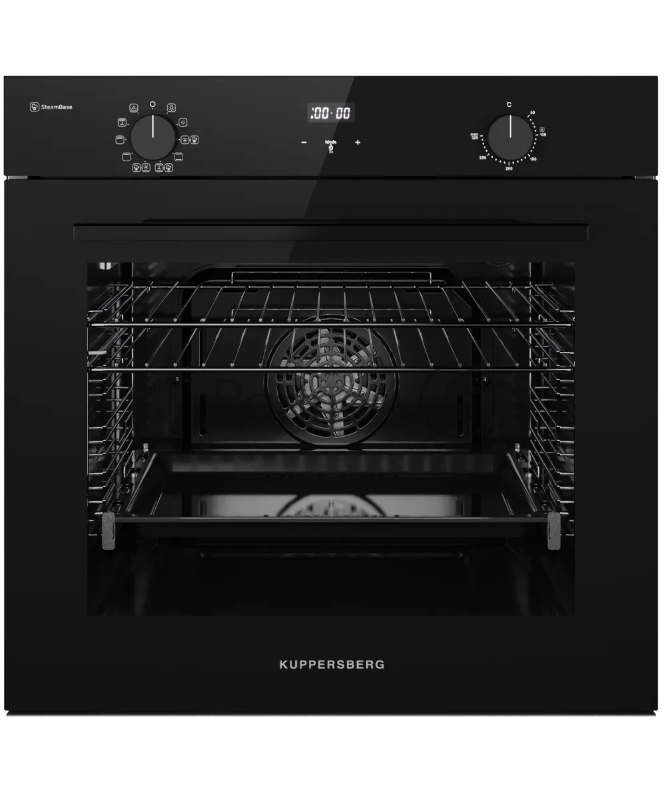 Духовой шкаф Kuppersberg/ Духовой шкаф Kuppersberg, High-Tech, 78 л, дисплей, поворотное/сенсорное управление, таймер, макс. температура 320 градусов, 10 режимов, гриль, разморозка, приготовление с паром, доводчик двери Soft Close, телескопические на