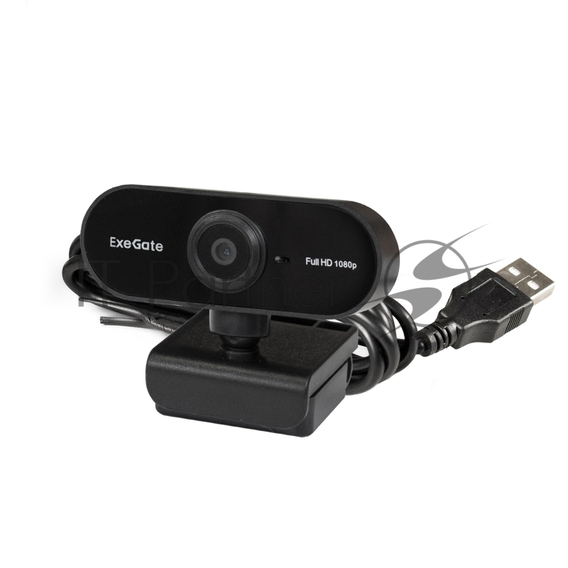 Веб-камера ExeGate Stream C925 Full HD (2Мп, 1920х1080, 1080P, 30fps, поддержка H.264, фиксированный фокус, 4-линзовый объектив, микрофон с шумоподавлением, универсальное крепление, USB, кабель 1,5 м, Windows® 7/8/10/11, Mac OS 10.6 и выше, Chrome OS