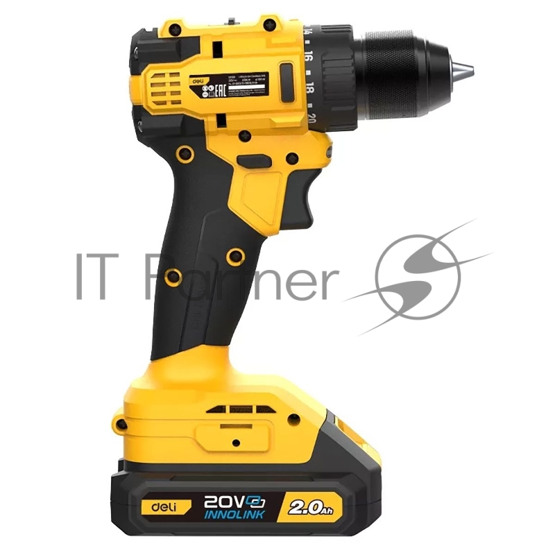 Дрель-шуруповерт аккумуляторная Deli DC120 (2 АКБ*2Ач+ЗУ, 20В, 45Нм, сумка)