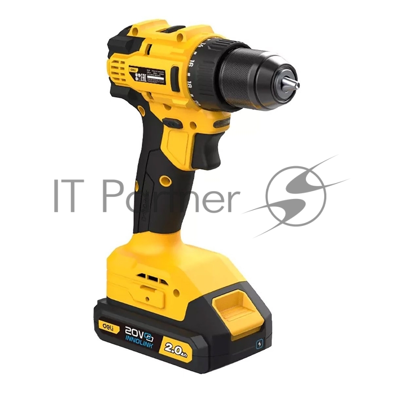 Дрель-шуруповерт аккумуляторная Deli DC120 (2 АКБ*2Ач+ЗУ, 20В, 45Нм, сумка)