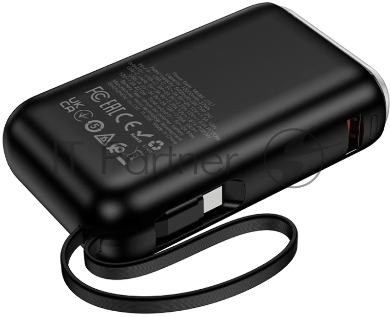 Портативный аккумулятор Hoco J157 10000mAh 2A черный (62055)