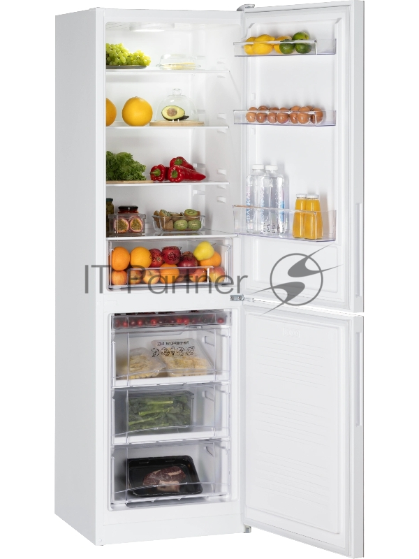 Холодильник Nordfrost NRG 162NF WTM белый кварц двухкамерный 205/105л морозилка снизу, No Frost