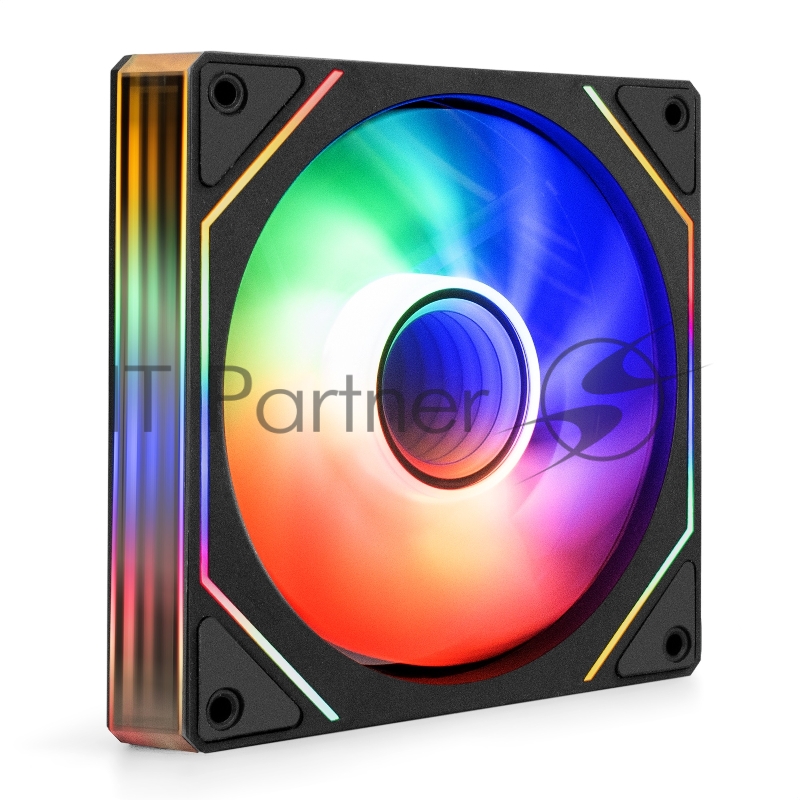 Вентилятор с подсветкой ExeGate EX12025H3P4PPRM-PWM.ARGB (120x120x25, ARGB, Hydraulic bearing (гидродинамический), 4pin + 3pin, 600-1800RPM, 26dBA)