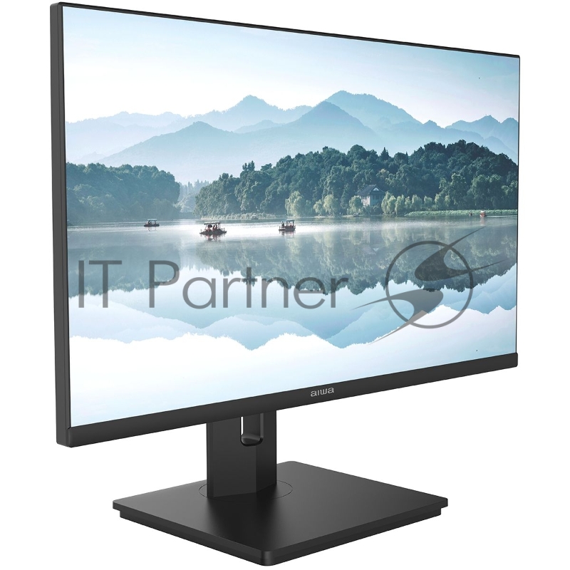 Монитор 27 AIWA MQ275A Black (IPS, 2560x1440, HDMI+DP+Type C 15W, 4 ms, 178°/178°, 300 cd/m, 1000:1, 100Hz, Spk, Pivot)