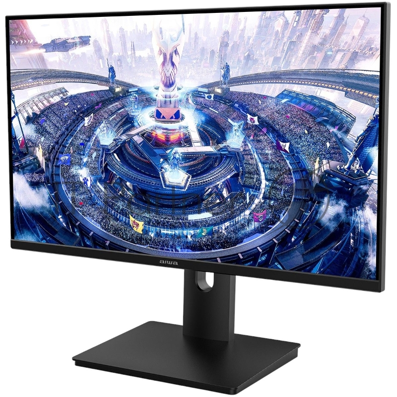 Монитор 27 AIWA MQ271A Black (IPS, 2560x1440, HDMI+DP+Type C 15W, 4 ms, 178°/178°, 300 cd/m, 1000:1, 100Hz, Spk, внутр БП)