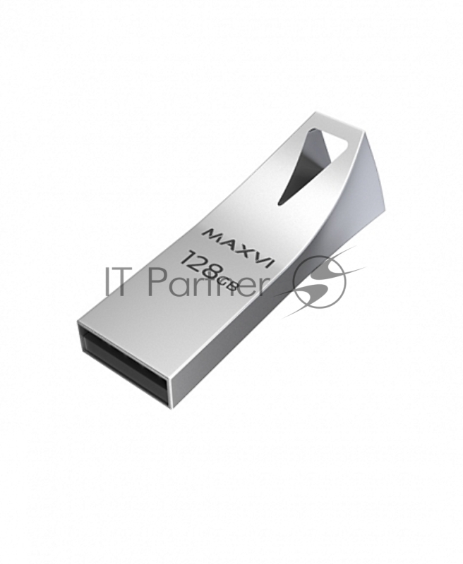 Флешка USB Maxvi MK2 (FD128GbUSB30C10MK2), 128Gb, USB 3.0, R/W 30/10, серебристый