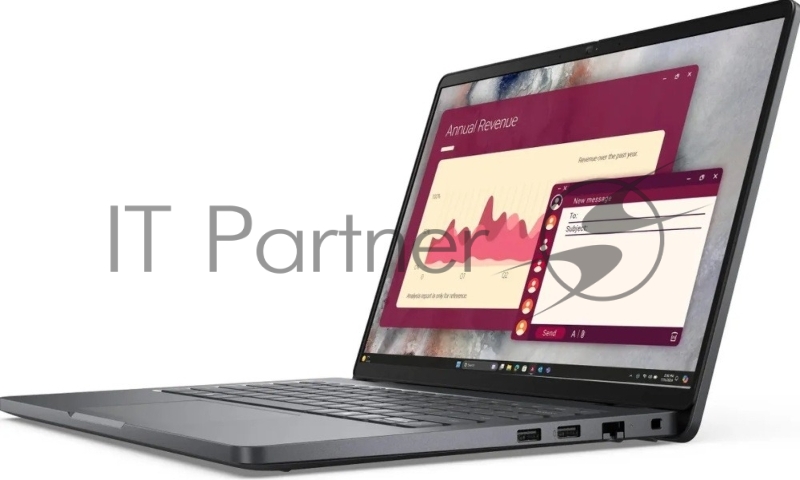 Ноутбук Dell Pro 14 Core Ultra 7 255U 16Gb SSD512Gb Intel Graphics 14 WVA FHD+ (1920x1200) Linux grey WiFi BT Cam (PRO14-7653)