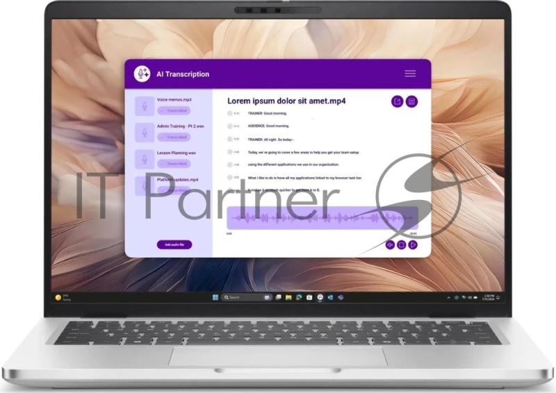 Ноутбук Dell Pro 14 Plus Core Ultra 5 235U 16Gb SSD512Gb Intel Graphics 14 WVA FHD+ (1920x1200) Linux grey WiFi BT Cam (PRO14PL-5653)