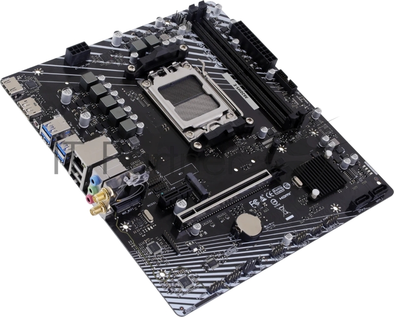Материнская плата Biostar A620MS-E Socket AM5 AMD A620A 2xDDR5 mATX AC`97 8ch(7.1) GbLAN RAID+HDMI+DP