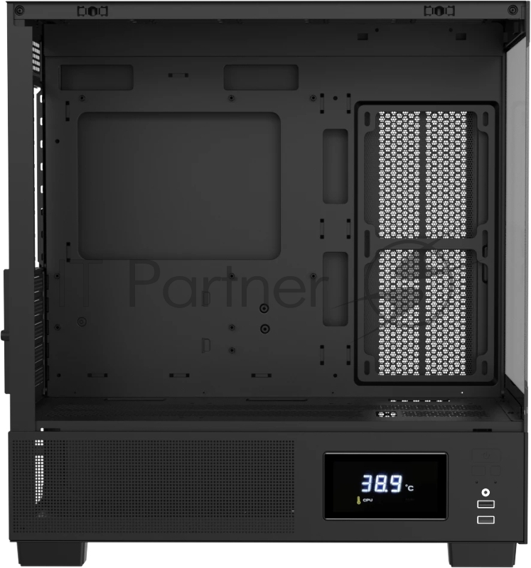 Корпус AeroCool / Formula V Line Crystal E1M Black, MATX, USB3.0*2, Switch Display Panel