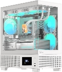 Корпус AeroCool / Formula V Line Crystal E1M White, MATX, USB3.0*2, Switch Display Panel
