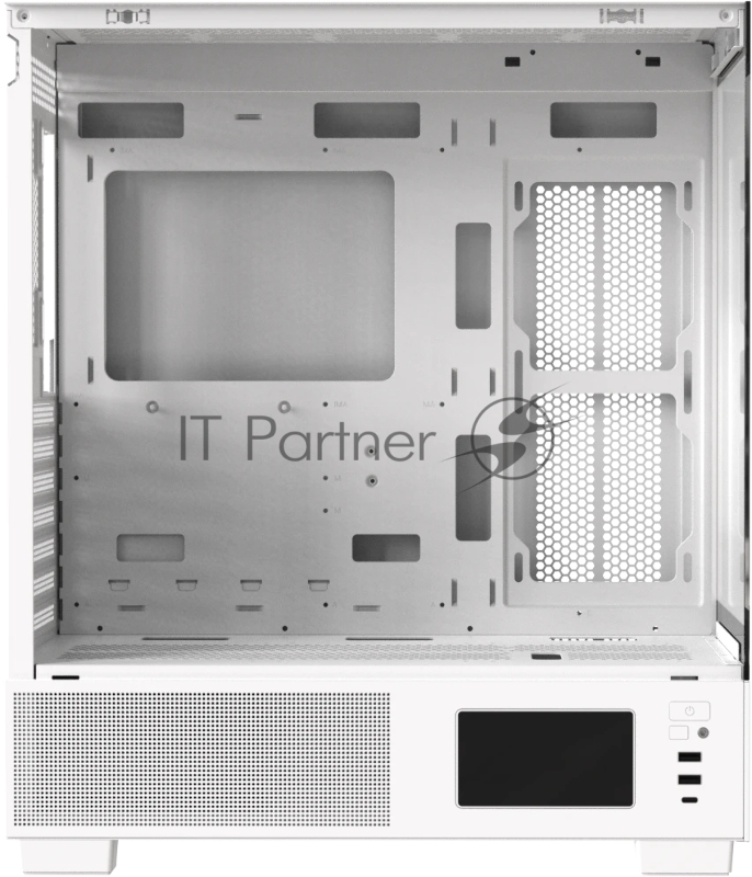 Корпус AeroCool / Formula V Line Crystal E1 White, ATX, TYPE-C*1, USB3.0*2, Switch Display Panel
