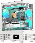 Корпус AeroCool / Formula V Line Crystal E1 White, ATX, TYPE-C*1, USB3.0*2, Switch Display Panel