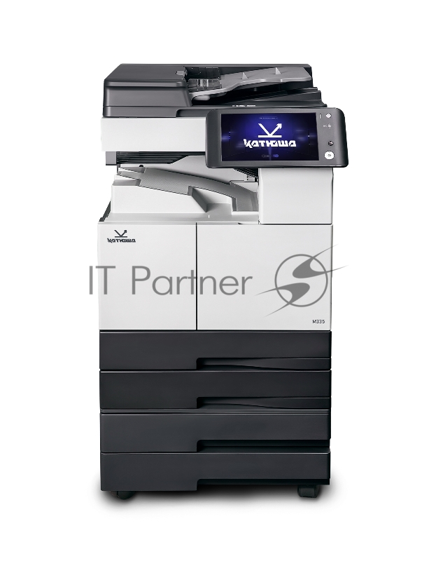 Катюша M335 принтер/копир/сканер, А3. 35 стр/мин Ч/Б А4, 1200 dpi, 1,2ГГц, 2 ГБ, USB, 10.1 панель, Wi-Fi (опция), для напольной версии добавить тумбу или лотки, пр-во РФ, 3 года гар. МПТ
