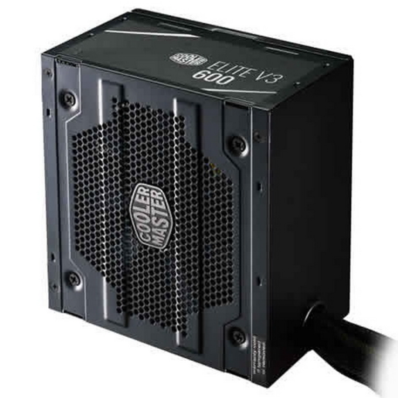 Блок питания 600Вт Cooler Master Elite 600 Ver.3 MPW-6001-ACABN1-EU ATX12V V2.31 (24+4/8+6/8pin, вентилятор d120мм) + кабель питания EURO (1.5м)