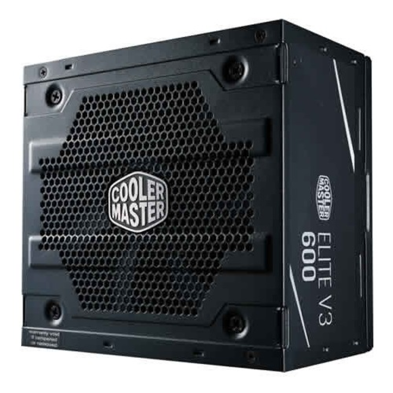 Блок питания 600Вт Cooler Master Elite 600 Ver.3 MPW-6001-ACABN1-EU ATX12V V2.31 (24+4/8+6/8pin, вентилятор d120мм) + кабель питания EURO (1.5м)