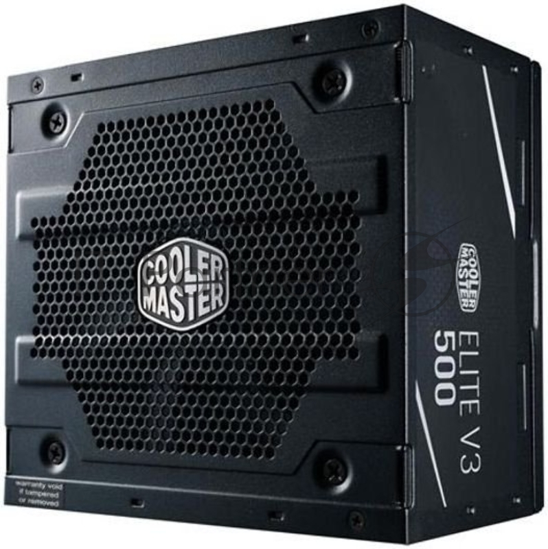 Блок питания 500Вт Cooler Master Elite 500 Ver.3 MPW-5001-ACABN1-EU ATX12V V2.31 (20/24+4/8+6/8pin, вентилятор d120мм) + кабель питания EURO (1.5м)