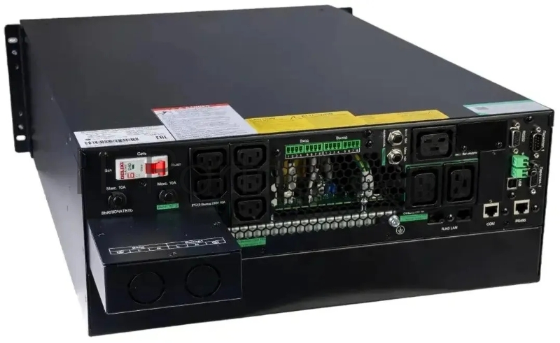 Источник бесперебойного питания SRTSE 2 поколения 6000 ВА/Вт, 4U,5 C13+3 C19,USB,RS-232,RS485,COM,сухие контакт,прлл резерв