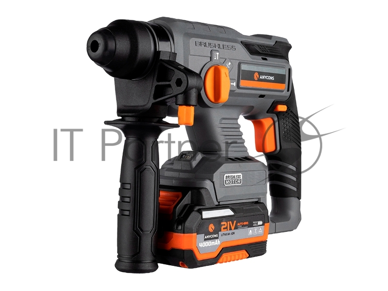 Бесщеточный перфоратор Anycons AC-H408 SDS+, 2 Дж, 21В, 2 акб