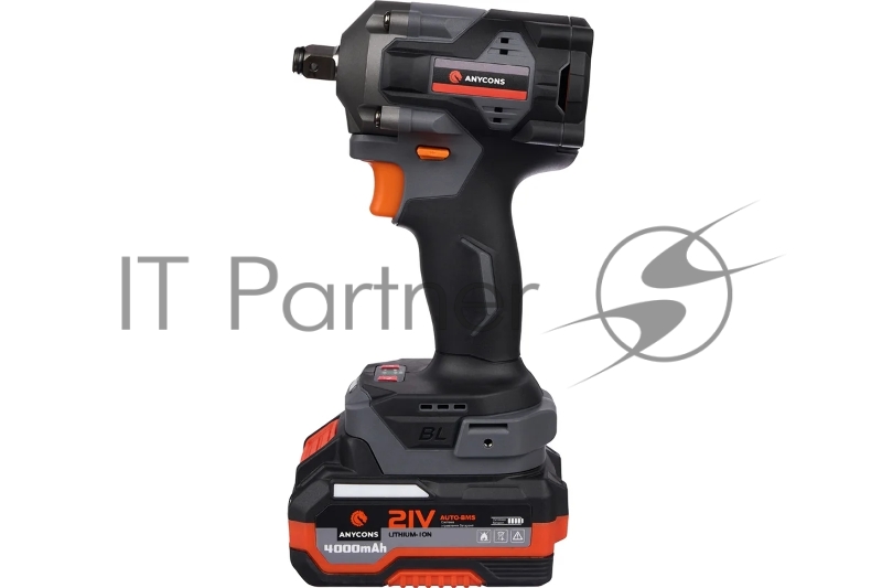 Бесщеточный ударный гайковерт Anycons AC-SD380 21В 380 Н.м (2 акк)