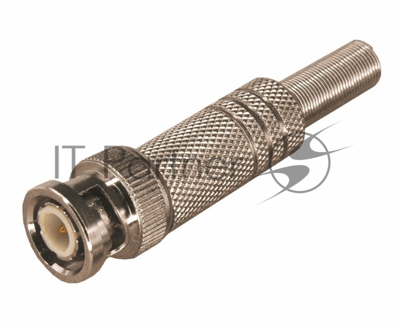 Разъем штекер BNC под винт с пружиной металл Rexant 05-3073