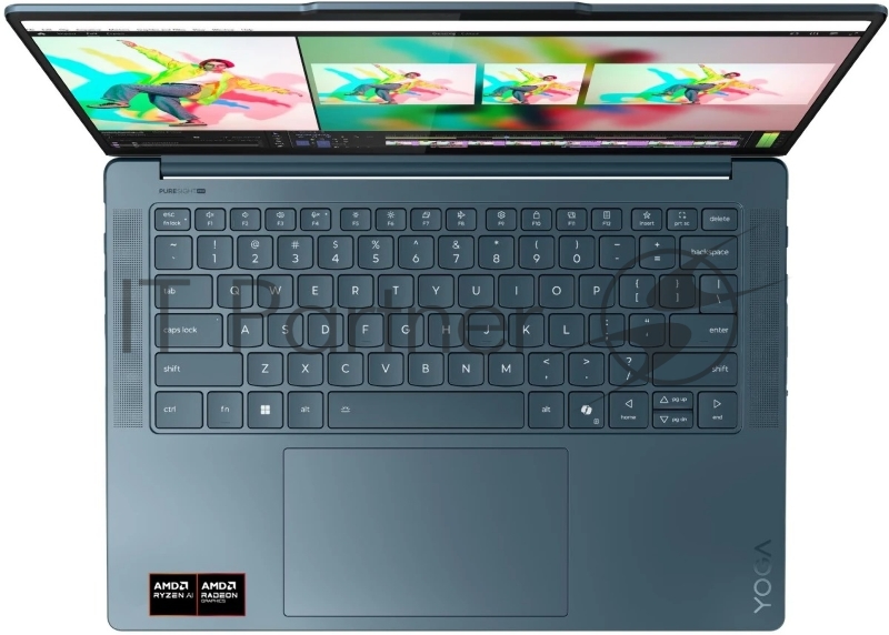 Ноутбук Lenovo Yoga Pro 7 14ASP10 AMD Ryzen AI 9 365 2000MHz/14.5/2944x1840/32GB/10 SSD/AMD Radeon 880M/Wi-Fi/Bluetooth/Windows 11 Pro (83LX000RRK_Win11P) Blue
