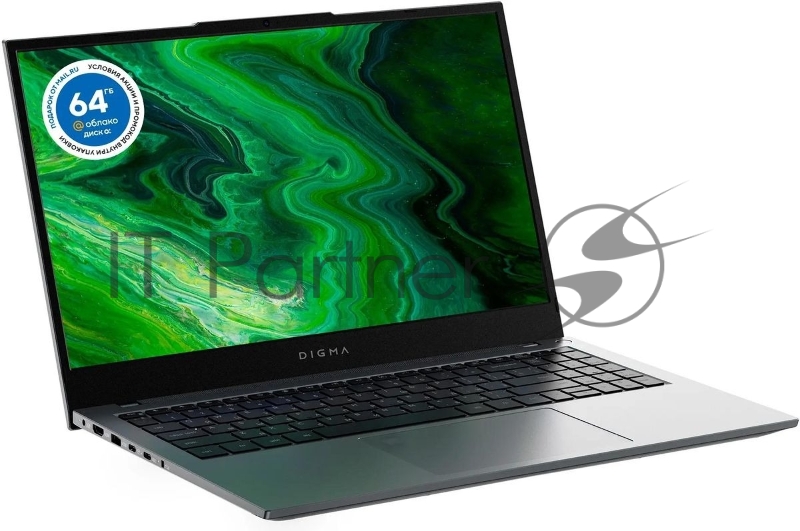 Ноутбук Digma Pro Fortis M Core i7 1255U 32Gb SSD512Gb Intel Iris Xe graphics 15.6 IPS FHD (1920x1080) Windows 11 Pro grey WiFi BT Cam 4250mAh (DN15P7-BDXW01)