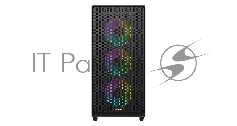 Компьютерный корпус Ocypus Gamma C60 BK ARGB, ATX, USB3.0*1+USB2.0*2, FRONT 3x120mm ARGB, REAR 1x120mm ARGB