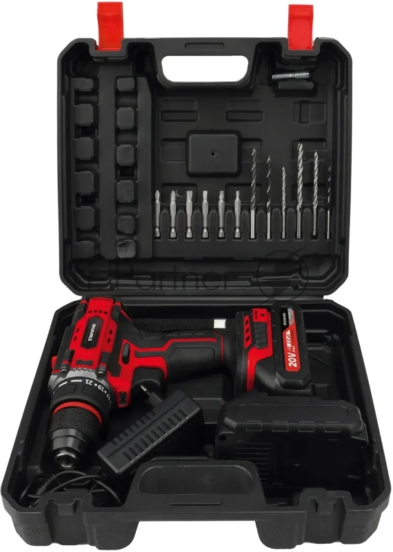 Дрель-шуруповерт Starwind CD20-2.0/2.0hS1 40Вт аккум. патрон:быстрозажимной (кейс в комплекте)