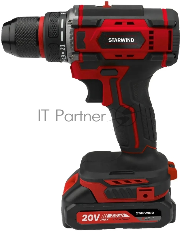 Дрель-шуруповерт Starwind CD20-2.0/2.0S1 40Вт аккум. патрон:быстрозажимной